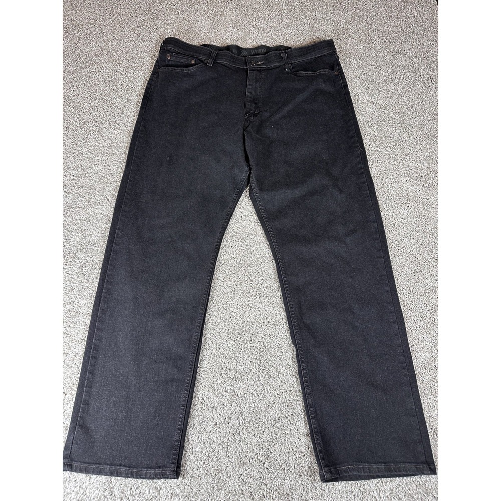 Wrangler Straight Leg Jeans Size 38 x 32 Dark Wash High Rise Casual‎ Streetwear